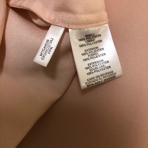 Calvin Klein Blush Blouse - Picture 5 of 5